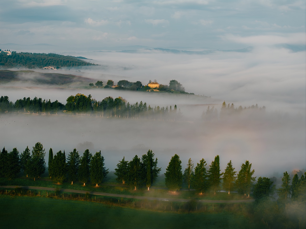 The Tuscan hills outside of Siena